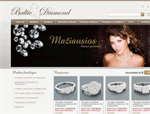 Tablet Screenshot of diamondshop.lt